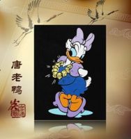 Activated Carbon carving  of Donald Duck  for home decoration