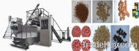 Floating fish feed processing line