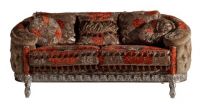 Sell haosen classic sofa DF-8043 imported fabric oak wood caving