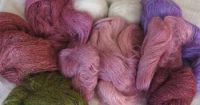 handdyed and notdyed lace weight yarn