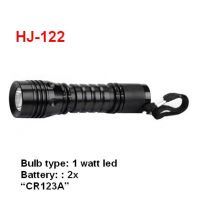 1W LED aluminium camping flashlight torch HJ122