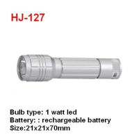 1W LED aluminium camping flashlight torch HJ127