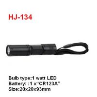 1W LED aluminium camping flashlight torch HJ134