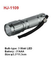 3W LED aluminium camping flashlight torch HJ1109
