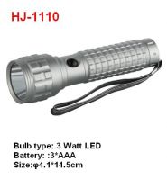 3W LED aluminium camping flashlight torch HJ1110