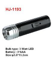 3W LED aluminium camping flashlight torch HJ1193