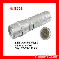 0.5W LED aluminum camping flashlight HJ-8006