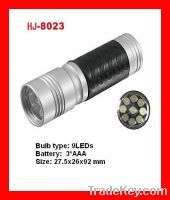 9 LED aluminum camping flashlight HJ-8023