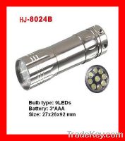 9LED aluminum promotion flashlight HJ-8024B