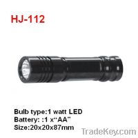 Sell HJ-112 1watt leds Aluminum flashlight led lighting