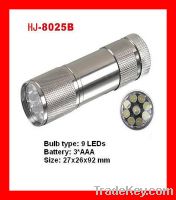 9LED aluminum promotion flashlight HJ-8025B