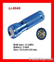 12LED aluminum flashlight HJ-8040