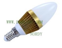 Sell led Candle bulb C37F5-3x1W-E14