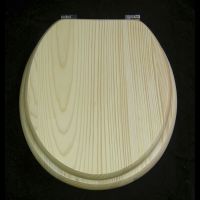 Sell Natural Finish China Pine Solid Wood Toilet Seat