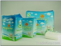 SELL HYGIENE BABY DIAPER WITH SAP, 3D LEAKAGE-PROOF SIDE.