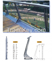 Stainless steel balustrade and handrails