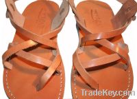 Caramel Triple Leather Sandals