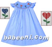 embroidered dress, children garment