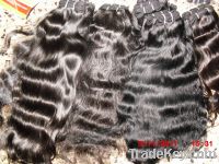 Deep wavy machine weft