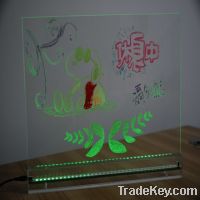 RGB LED erasable writing board