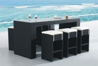 Sell 2011 Black rattan wicker Bar Set FWE-051