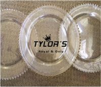 Gold and Silver Beaded Wedding Glass Charger Plates, Wholesale Price and Good Quality!