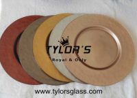 Wedding Hammered Glass Show Plates, Wholesale Price and Good Quality!