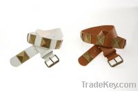 Sell leather belt , PU belt , pyramid belt , fashion belt, ladies belt