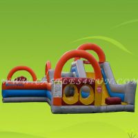 Sell 2011 newest inflatable obstacle, inflatable fun city CF-4038