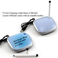 2011 New style 3-Port USB HUB with Memo note stand and mood light