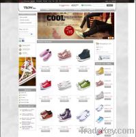 beautiful online shoes store website custom design