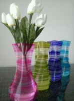 Sell vase plastic vase PVC vase