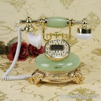 Sell antique telephone, wall clock, table lamp with telephone