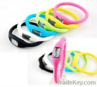 Sport Anion Ion Silicone Bracelet LED Watch