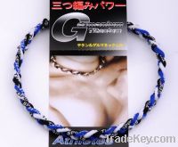 Germanium Titanium Twisted Health Balance Energy Sport Necklace