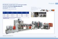 Sell PP, PE, PS single-layer and multi-layer sheet production line
