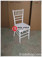 White Resrtaurant Wood Chiavari Chair