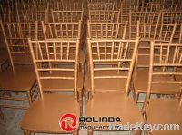 Golden Restaurant Wood Stacking Chiavari Chair