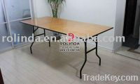 Oblong Plywood Conference Folding Table