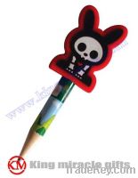 Sell soft pvc pencil top / pencil decoration