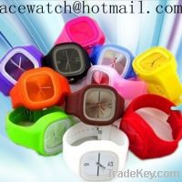 Sell silicone watch silica gel wristwatches slap band watch