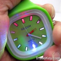 Sell silicone watch (jelly watch) silica gel wristwatches slap band wa