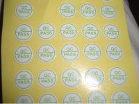 Sell paper adhesive QC sticker