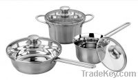 hot-sale Italian style stainless steel 6pcs cookware set