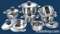 12pc s/s cookware set