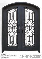 Sell wrought iron entry door 202B