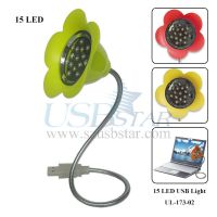 Sell 15 LED Flower USB Lamp(model no:UL-173-02)