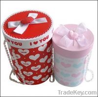 Round Gift Box, Paper Tin, Cardboard Box, Handmade Box, Rigid Box