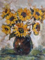 floral oil painting