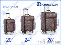 Sell good pu spinner luggage and trolley bag